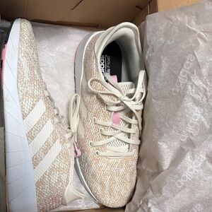 Adidas Cream and Pink Lifestyle Sneakers
